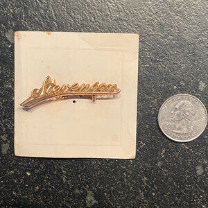 Vintage/Antique Adlai "Stevenson" Gold Tone Election Pin Brooch (RARE)